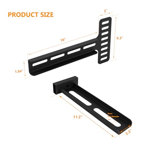 VANROUG Adjustable Base Headboard Brackets,Universal Headboard Brackets, Adjustable Bed Headboard Brackets,Bed Frame Hardware Brackets for Adjustable Bed Base, Headboard Bracket Kit Fit Many Size Beds