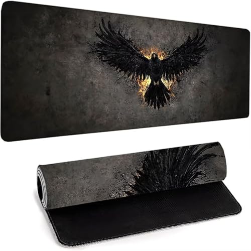 Petit Tapis De Souris Mini Tapis De Souris Portable De Voyage Imperméable pour Portable Ordinateur Souris sans Fil Clavier Bureau Maison Base Caoutchouc Antidérapant 800 x 300 x 3mm Noir Animal 9-0