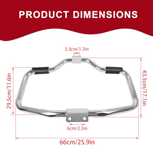 WORLDMOTOP Highway Crash Bar Engine Guard Protector Compatible with Harley Sportster 883 1200 XL883 XL1200 2004-2023 Iron 883 2009-2023 Forty Eight Iron Roadster Superlow Custom (Black) by WORLDMOTOP - Image 6