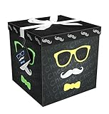 EndlessArtUS Amrita M 10x10x10 Gift Box Pop Up in Seconds Comes with Decorative Ribbon Mounted on the Lid a Gift Tag and Tissue Paper - No Glue or Tape Required