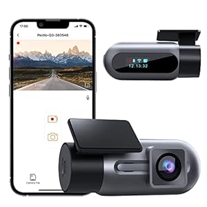 Dash Cam WiFi FHD 1080P Car Camera, Front Dash Camera for Cars, Mini Dashcams for Cars with Night Vision, 24 Hours Parking Mode, WDR, Loop Recording, G-Sensor, APP, Support 128GB Max