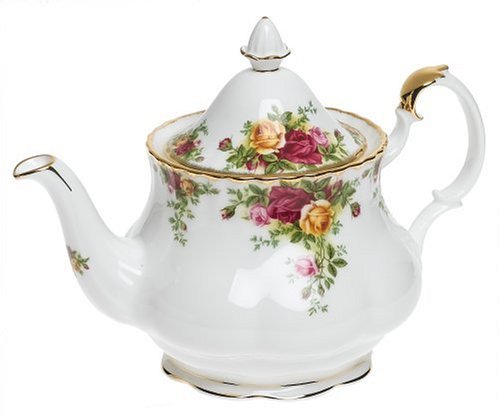 Royal Albert Old Country Roses 3-Piece (Teapot, Sugar & Creamer) Tea Set, Multi #TOP3