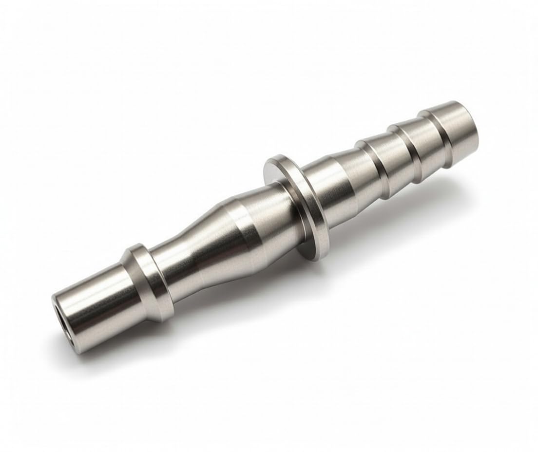 PCL Type Male Adaptor with Hosetails - Airflow Air Line Hose Fitting Coupling Connector Fitting ((5/16") 8mm Hosetail)