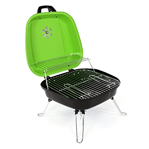 Nexos Mini Koffergrill Holzkohlegrill für Garten und Camping