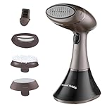 Russell Hobbs Handheld Clothes Steamer [Multipurpose, Antibacterial] Steam Genie Aroma (1800W, 32g/min steam, travel iron, Ceramic, 4 accessories: fragrance diffuser,curtains, clothes) - 28040