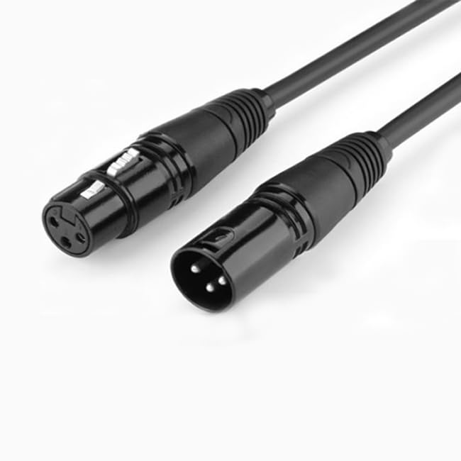 Amazon.co.jp: DMXケーブル 3ピン 3m 5本セット XLRオス–メス 3PIN