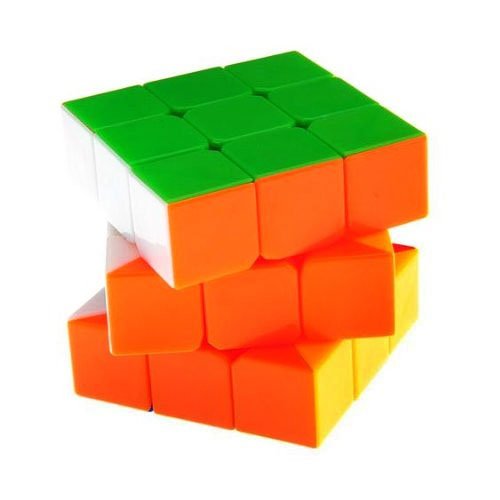 Kid Plastic Magic Cube 3X3X3 Speed, Multicolor