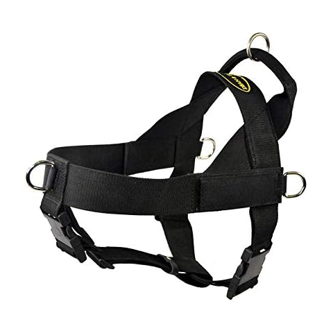 Dean & Tyler D&T UNIVERSAL BK-L DT Universal No Pull Dog Harness with Adjustable Straps, Large, Fits Girth, 79cm to 107cm, Black Cover