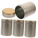 BRIGHTFUFU 4pcs Multi-function Storage Canister Airtight Lids for Chinese Tea Sealed Tea Canisters for Loose Household Storage Jar for Home Decor