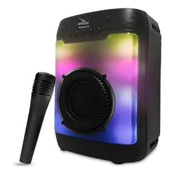 Caixa Som Bluetooth Caixinha Potente Caixinha Bluetooth Portátil Microfone Usb Amplificado Com Microfone Excelentes Graves Entradas Usb Micro SD Aux Festas E Eventos Karaokê
