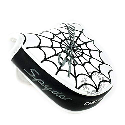 Spyder Black MALLET Putter Cover Headcover For Scotty Cameron Taylormade Odyssey 2ball