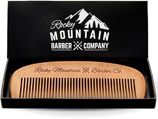 Hair Comb - Wood with Anti-Static & No Snag Handmade Brush for Beard