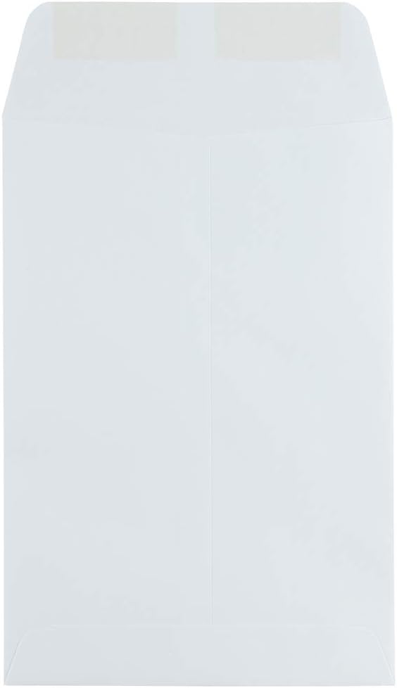 JAM PAPER 6 1/2 x 9 1/2 Open End Catalog Commercial Envelopes - White - Bulk 1000/Carton