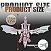 Assembled T13 3D Printed Action Figure Robot Toy, Multi-Jointed Movable Model with Dragon & Weapons, for Gamers Collectors (Pink)