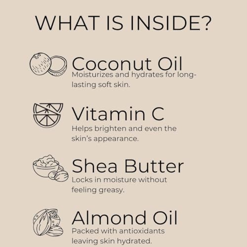 Amira Beauty Body Butter - Whipped Rich Lightweight Hydrating Coconut Oil & Vitamin C To Soften & Moisturize Skin - Scented With Cashmere Vanilla & Musk Body Lotion thumb #2
