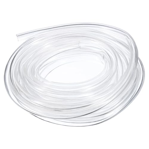 QUARKZMAN Tubo de Pvc, 6mm de ID x 8mm de OD - 13 Pies de Largo Tubos de Agua de Vinilo Transparente, Tubería de Agua de Plástico Ligero y Flexible para Acuaponía