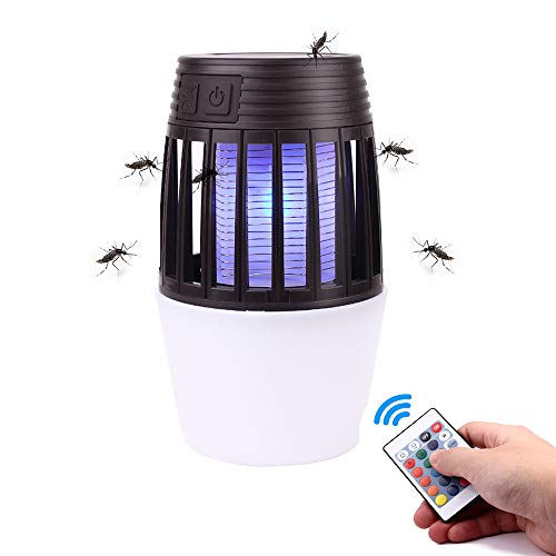 Linghuang - Lámpara eléctrica antimosquitos, multifunción, iluminación...