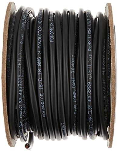 Monoprice 113729 Nimbus Series 18 Gauge AWG 2 Conductor CMP-Rated Speaker Wire/Cable - 50ft UL Plenum Rated, 100% Pure Bare Copper With Color Coded Conductors - Image 2