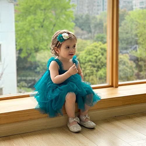 Baby Girl Tulle Dress,Toddler Girl Tutu Dress Sleeveless Layered Princess Sundress With Flower Headband #TOP3