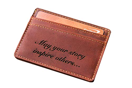 Personalized Ultra Slim Minimalist Leather Wallet - The Boca Wallet by Left Coast Original