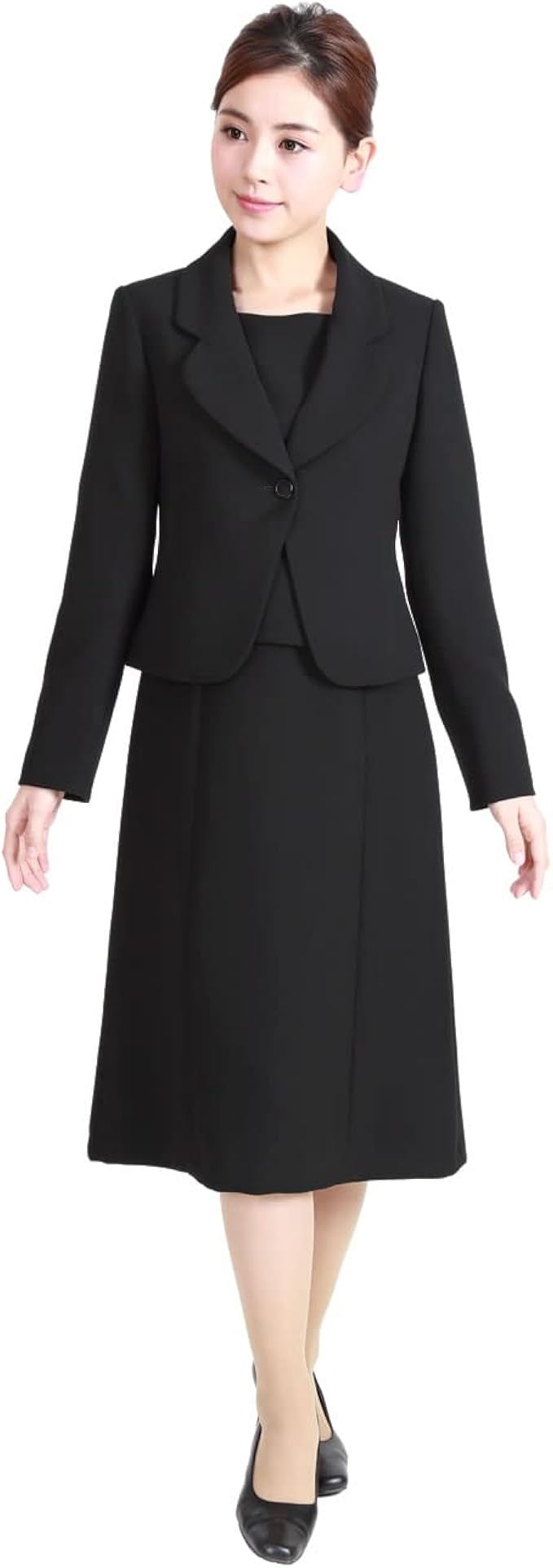Amazon マダムココ ブラック フォーマル 前開き テーラード アンサンブル レディース 7号 19 77 コート ジャケット 通販