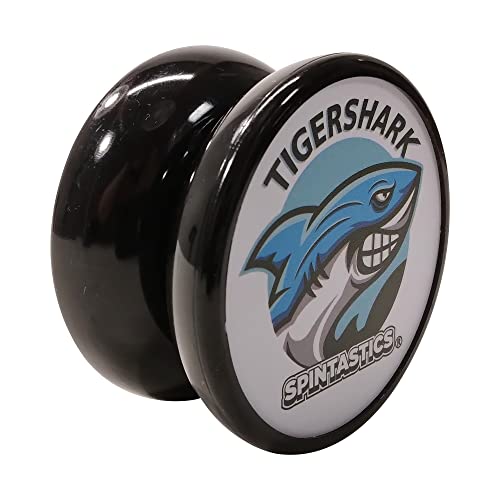Spintastics Tigershark, Ball-Bearing, Wing Shape, Designed by World Yo-Yo Champion, (Black)