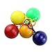 ISusser Disposable Emergency Raincoats, Colorful Rain Poncho with Hook Portable Ball(Set of 5)
