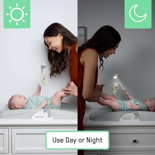 Ingenuity Day & Night Sylvi Baby Changing Pad - Includes Nightlight with Red Light Option to Promote Better Sleep, Easy to Wipe Clean, Ages 0M+ by Ingenuity - Image 5