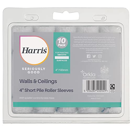 Image of Harris - 102012201 - Seriously Good Walls & Ceilings Short Pile Sleeve - 4" Pack 10
