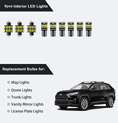Kit de luces LED interiores para Toyota RAV4 2006-2021 (10 pcs) miniatura 6
