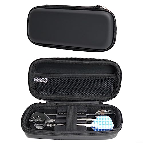 URPIZY Darttasche für 3 Dartpfeile, EVA-Darttasche, Organizer, Spitzen-Halter, Schäfte, Tragetasche, Zubehör-Tragetasche (nur Etui)