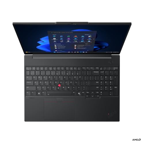 Image of Lenovo ThinkPad E16 AMD G3, AMD Ryzen 7 250, 16 WUXGA, W11 P, 16.0GB, 512GB SSD, AMD Radeon 780M,Wired Ethernet, FPR, 5MP RGB, Backlit, Black with Number Pad-English (US)