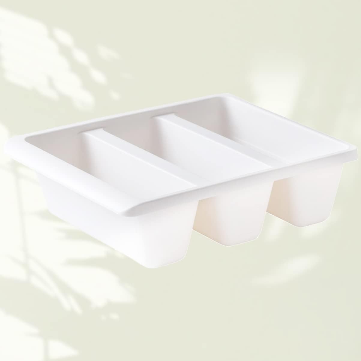 Upright Plastic Organizer for Home Creative Shoe Storage Container Enhanced Groove Design White Material Space-saving for Spaces