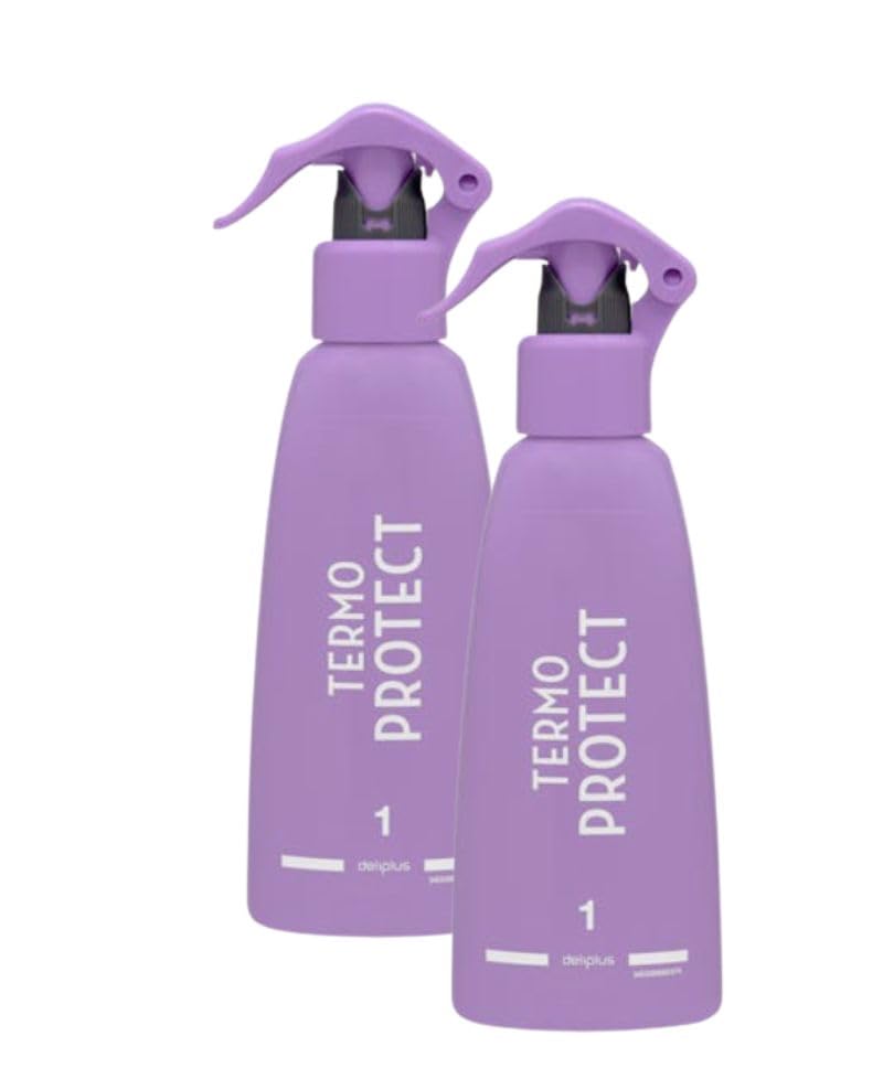 Dliplus Termo Protect Protector Térmico para Cabello, Spray 200 ml, Fijación 1 con Pistola ProFix, Pack de 2 Unidades