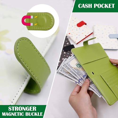Image of Melsbrinna Rfid Passport Holder for Travel women /Men, Cute Passport Wallet Rfid Blocking Card Slots, Rfid Passport Cover /CaseTravel Wallet, Passport Book Holder (1, floral green a)