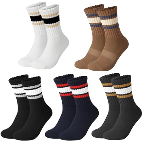 scenicamp Men's Athletic Crew Socks 5-Pack Cover