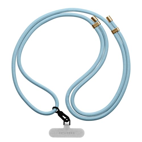 Image of CASETiFY 6mm Rope Cross Body Strap with Card - Sierra Blue