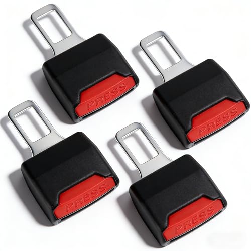 4-Pack Car Seat Belt Buckle Extender Clip - Adjustable Seat Belt Extension for Safety and Comfort Universal Buckle Holder Clip حزام الامان للسيارة