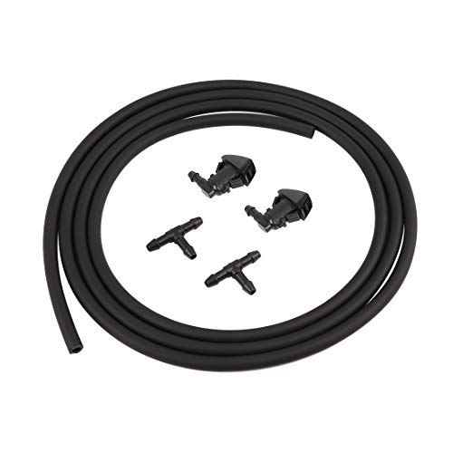 uxcell Car Front Windshield Washer Nozzles Kit 68081370AB for Dodge Dart 2012-2016