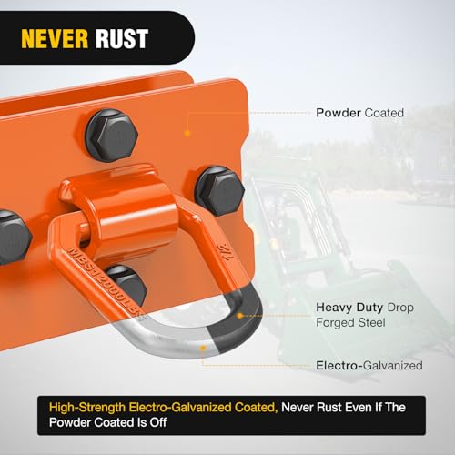 Image of Nilight 1 /2 inch Heavy Duty Trailer D Ring Tie Down Anchors with Backing Plates