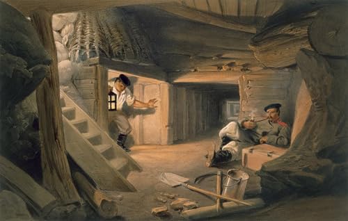 Toile Mine du Bastion Du Mat par William Simpson art portrait de qualité premium