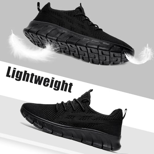 Image of EGMPDA Mens Shoes Running Slip On Tennis Walking Shoes Lightweight Breathable Sneakers for Gym Work Casual Soft Sole Trainers Non Slip Athletic Footwear
