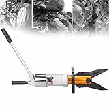 ✪【STABILE KONSTRUKTION】: Der hydraulische Spreizzangenkopf besteht aus einer hochwertigen, verschleißfesten und rostbeständigen Aluminiumlegierung und ist robust und stabil. Die Griffkraft beträgt ≤300N. Der Griff basiert auf dem Hebelprinzip und ist mit einem ergonomischen U-förmigen Griff ausgestattet, der eine einfache, komfortable und effiziente Handhabung ermöglicht.