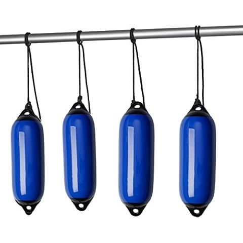 ARBO-INOX Marine Fender Set 4 stück Bootsfender Rammschutz blau 150x580 mm Cover