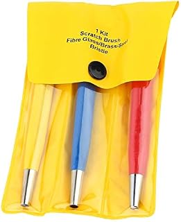 3pcs Fiberglass Scratch Brush Pen Set Watch Repair Rust Remove Tool Sanding Detailer
