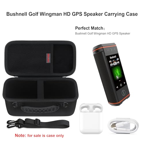Image of Elonbo Carrying Case for Bushnell Golf Wingman HD GPS Speaker, Black+