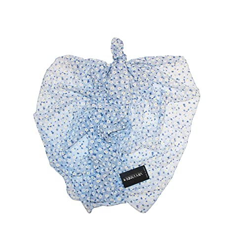 KIKKA MIA Écharpe pour femme Made in Italy - Foulard élégant accessoire de haute qualité fabriqué en Italie Seta 20 % coton 80 % imprimé - 9324, Bleu ciel, Taille unique Cover