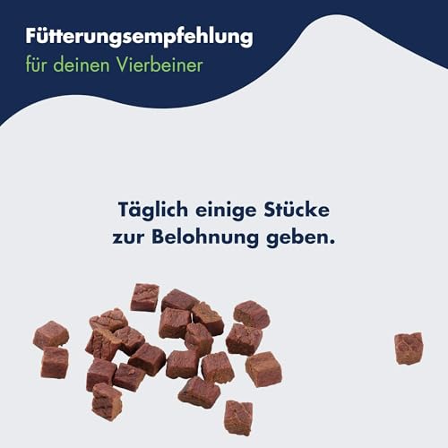 DR.CLAUDER'S - Trainee Snack | Leicht verdauliche Snacks aus 95% Fleisch mit Inulin für Hunde und Katzen. Schonend dampftrocknete Leckerlis im Frischebeutel | 500g Lamm