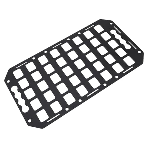 Aramox Truck Bed Molle Panel, Aluminum L Track Organizer 16.61"x8.86" for Pickup, SUV, Van, RV Storage