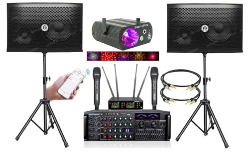 SINGTRONIC Professional 2000 WATTS Complete Karaoke System Package Free: Unlimited YouTube Songs,...